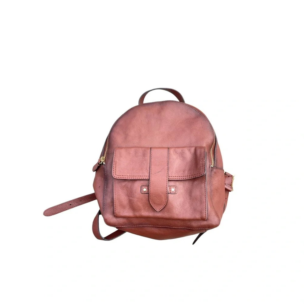 FRYE AND CO. Brown Leather Backpack